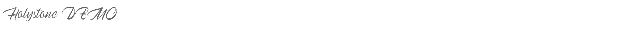 Sample characters Holystone Font